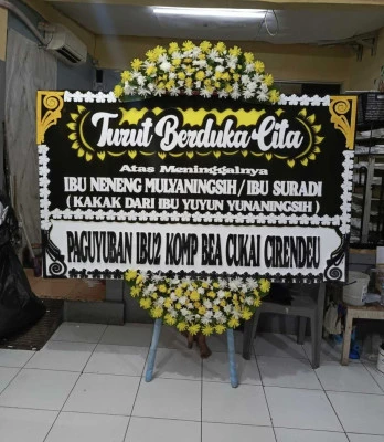 Papan Bunga di Rangkapan Jaya Pancoran Mas